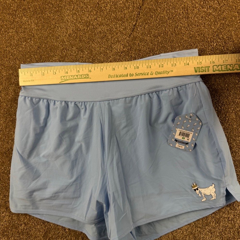 GOAT USA Womens Athletic Shorts Carolina Blue GU-1509 Medium NWT - Picture 5 of 10